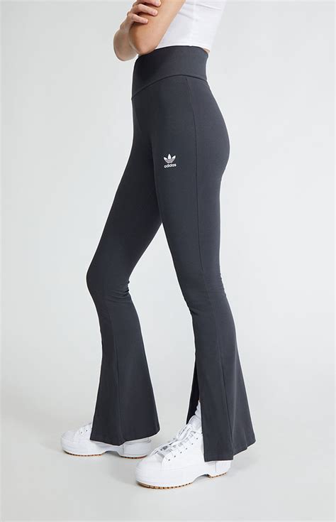 grijze legging adidas|Adidas flared leggings.